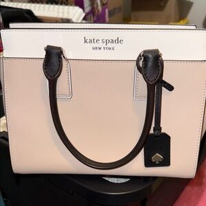 kate spade Beige and White Satchel